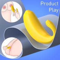 Banana App Telefon Kontrollü Şarjlı G Nokta ve Klitoris Uyarıcı Giyilebilir Mini Vibratör