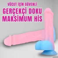 Karanlıkta Parlayan Dildo Ultra Yumuşak Realistik Yapay Penis Dildo 