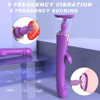 Klitoris ve G-Spot Uyarıcı Emiş Güçlü Dil Simülasyon Rabbit Vibratör