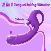 Klitoris ve G Spot Uyarıcı Hareketli Orgazm Dil Vibratör 