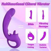 Klitoris ve G Spot Uyarıcı Hareketli Orgazm Dil Vibratör 