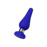 M Classic Metal Aksesuarlı Özel Silikon Anal Plug Tıkaç 11,5 Cm