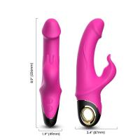 Manyetik Şarjlı Klitoris ve G Spot Uyarıcı 360° Rotasyonlu Rabbit Vibratör