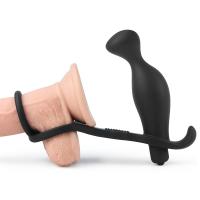 Penis Halkalı Prostat Uyarıcılı Penetrasyon Masajı Anal Plug Vibratör