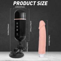 Şarjlı Ayarlanabilir Vantuzlu Gerçekçi Et Dokusunda İleri Geri Hareketli Yapay Penis Vibratör