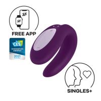 Satisfyer Double Joy Connect App Telefon Uyumlu Klitoris ve G-Spot Uyarıcı Çiftlere Özel Vibratör