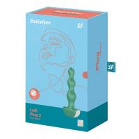 Satisfyer Lolli plug 2 Green Pürüzsüz ve İpeksi Boğumlu Anal Vibratör Plug