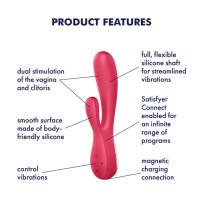 Satisfyer Mono Flex Connect App Telefon Uyumlu Güçlü Titreşimli G-Spot ve Klitoris Uyarıcı Vibratör