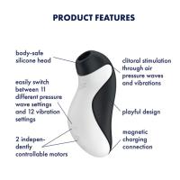 Satisfyer Orca Vakum Dalgalı Klitoris Uyarıcı Emiş Özellikli 2 İn 1 Vibratör 