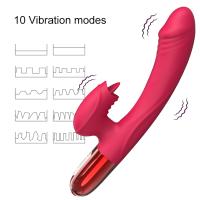 Şarjlı Akıllı Isıtma Özellikli Güçlü Titreşimli G-Spot ve Klitoris Uyarıcı 2 in 1 Yapay Penis Rabbit Vibratör