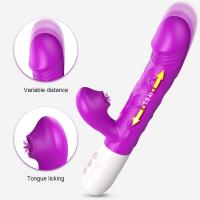 Şarjlı Akıllı Isıtmalı İleri Geri ve Dil Hareketli G-Spot ve Klitoris Uyarıcı Rabbit Vibratör