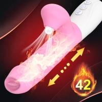  Şarjlı Akıllı Isıtmalı İleri Geri ve Dil Hareketli G-Spot ve Klitoris Emiş Uyarıcı  Rabbit Vibratör