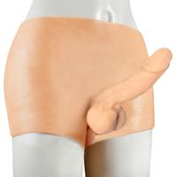 Giyilebilir Şort Model Full Realistik 19 CM Süper Panty Strapon Dildo Penis